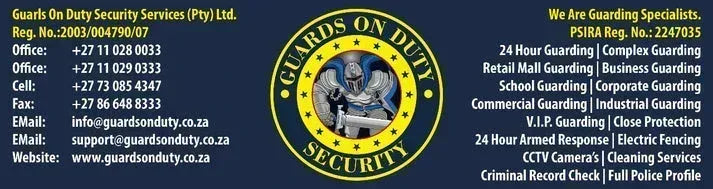 Aqua Park Tzaneen Security Guard (Free Quotation) Guards On Duty Security